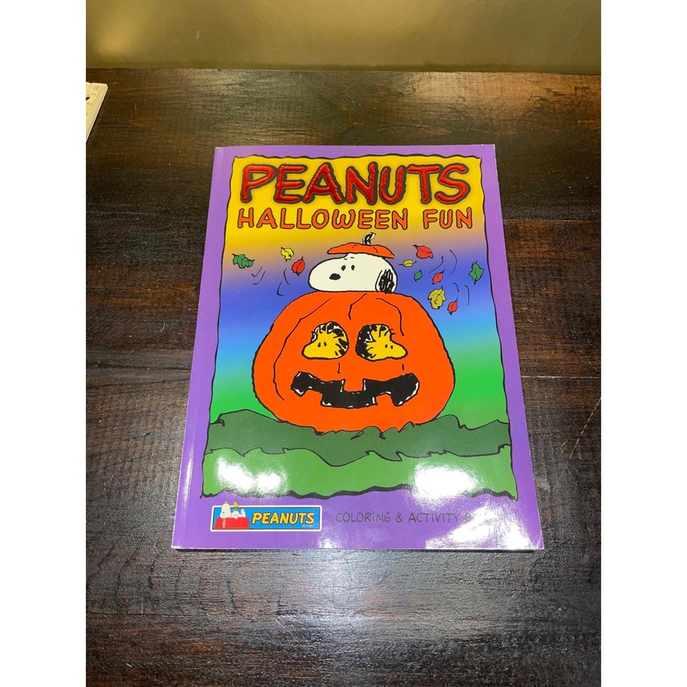 Peanuts Halloween Fun Coloring Activity Book Snoopy‎ Pumpkin Fall